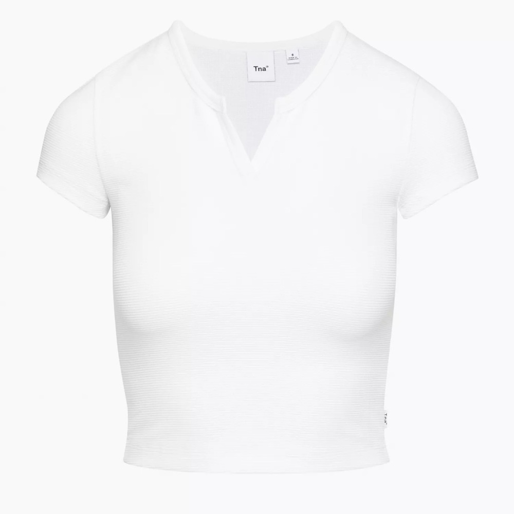 Tna Wafflex Notch T-Shirt - Size Small in White